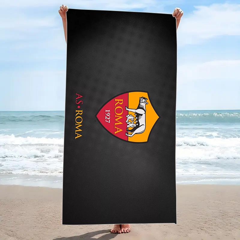 AS Roma Print Beach Towel, Large Soft Quick Dry Towel for Beach Camping Swimming