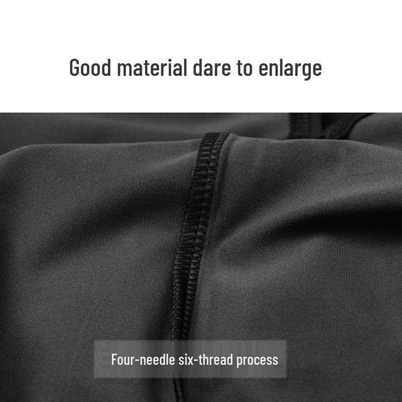 Men's Quick-Dry Marathon Running Suit: Tight-Fit Sports Short Sleeve T-Shirt