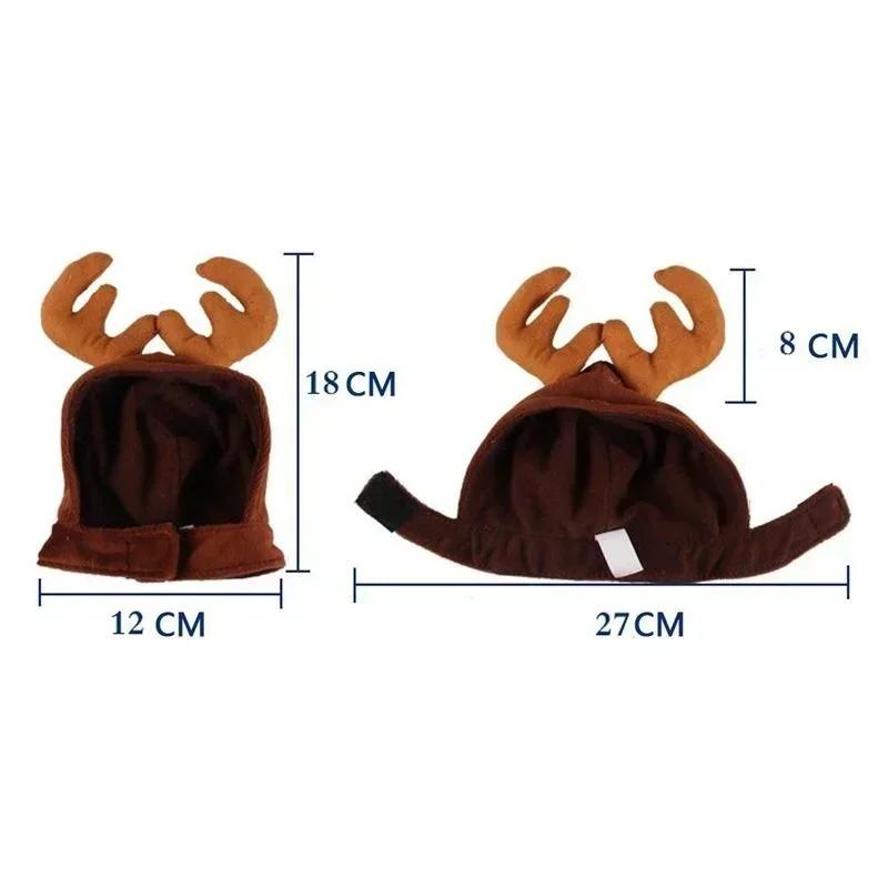 

1 Pcs Suitable For Cats And Dogs Kawaii Cute Cats And Dogs Reindeer Antlers Hat And Bow Tie Collar Gift