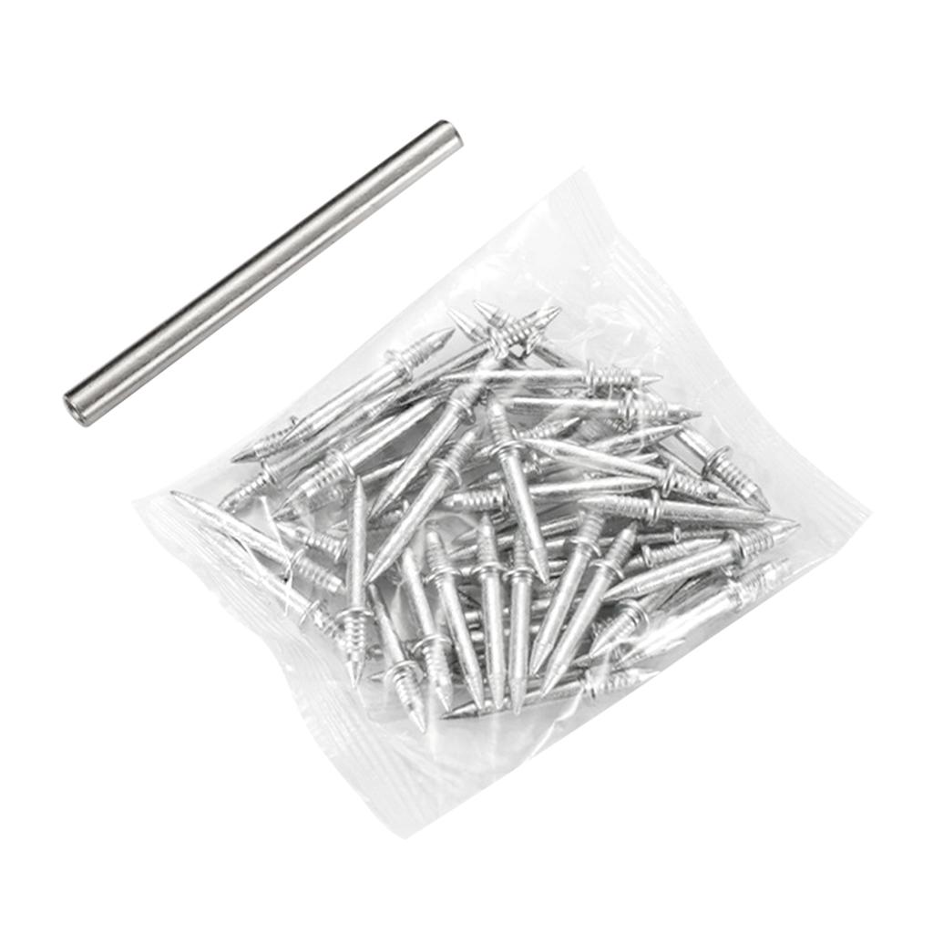 100pcs Carbon Steel Nails For Seamless Baseboard Installation High Strength Single Head Two-Way Hardware Non-Marking Nails