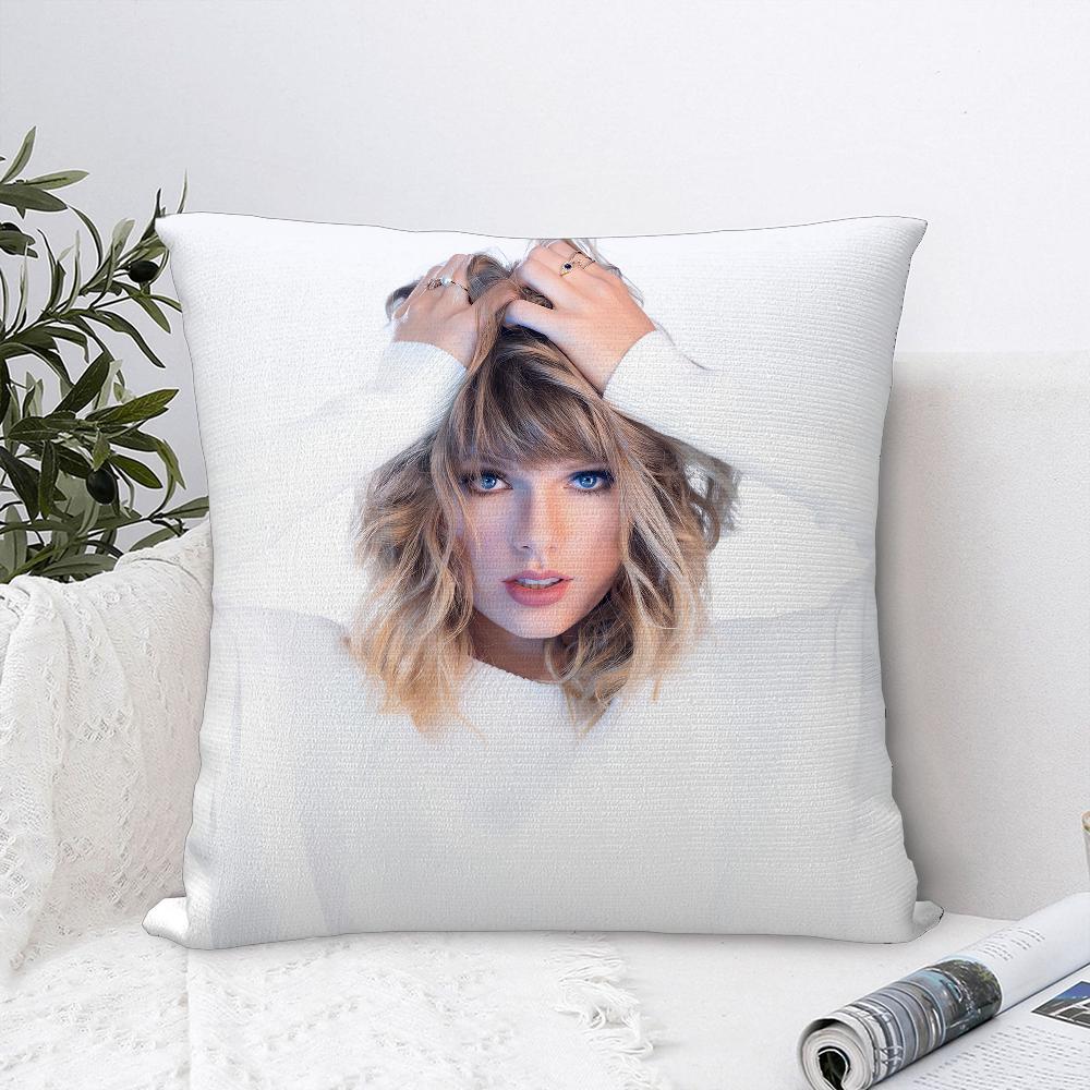 

Hot singer S-SwiftS Pillow Case Plush Fabric Soft Pillowcase Double Sided Print Sofa Cushion Cover Throw Pillow Cover 16x16Inch
