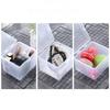 1Pcs with Lid Storage Box Rectangular Shape Multi-purpose Storage Case Clear Plastic Small Thing Container