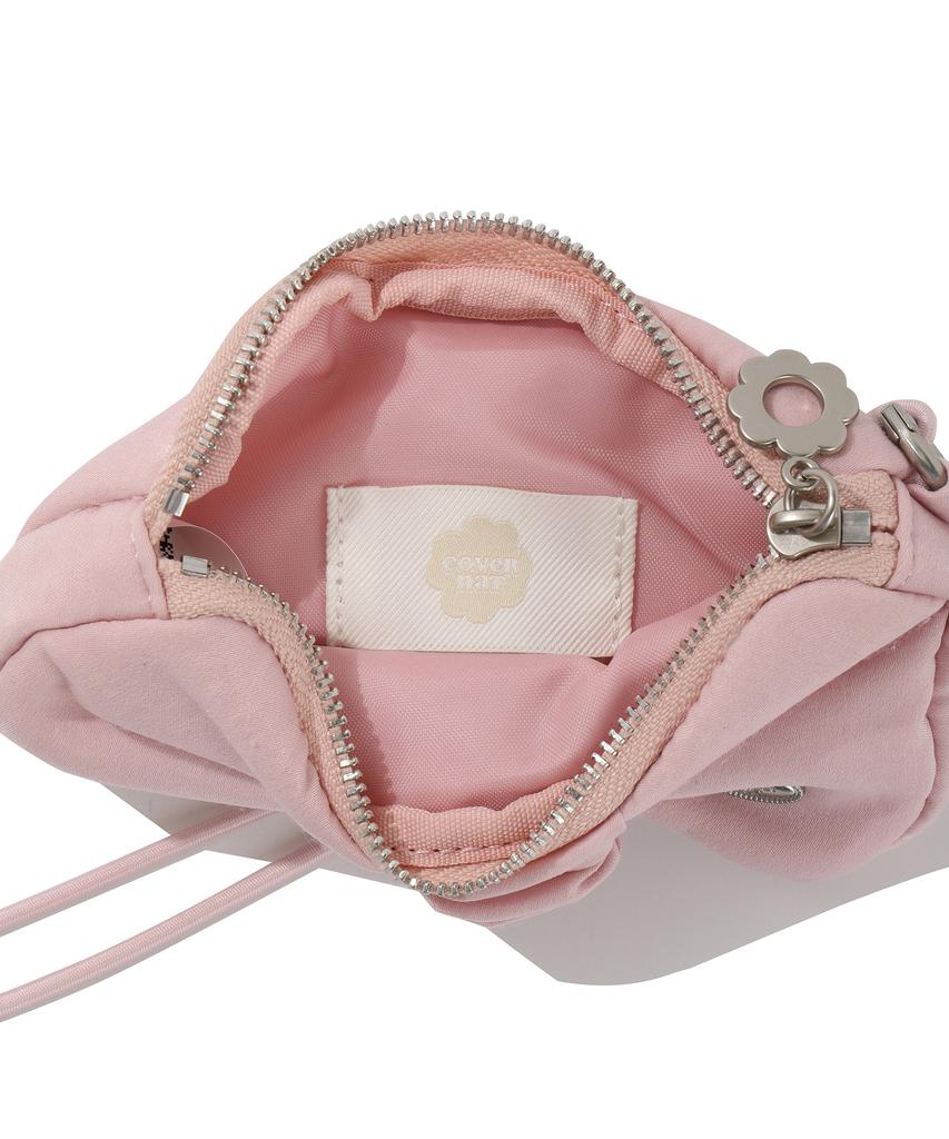 Covernat Woman Clover Heart Padded Ribbon Pouch (2 Colors)