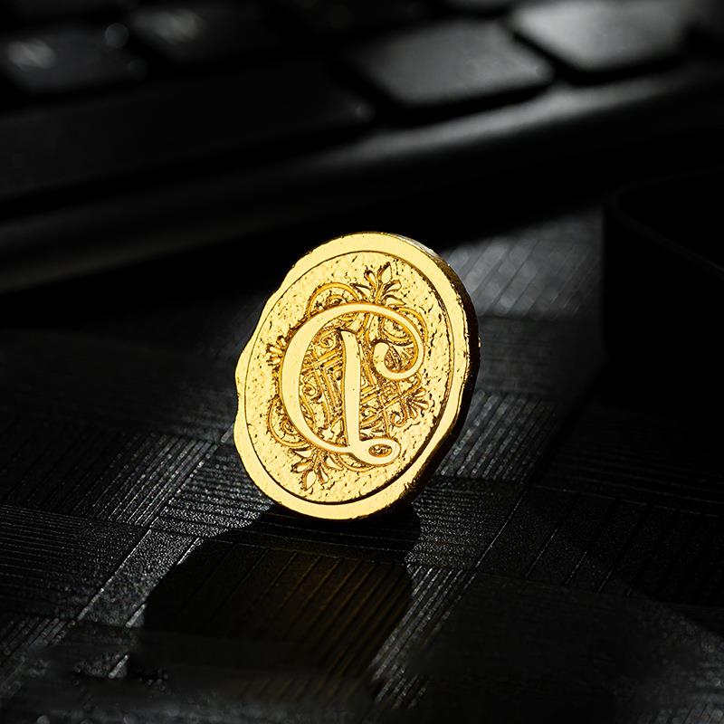 Retro Sealing Wax Stamp Head 26 Letter A-Z Alphabet Seals Stamp Set Tools Post Decor Antique Alloy Seal Head Wedding Craft Gift