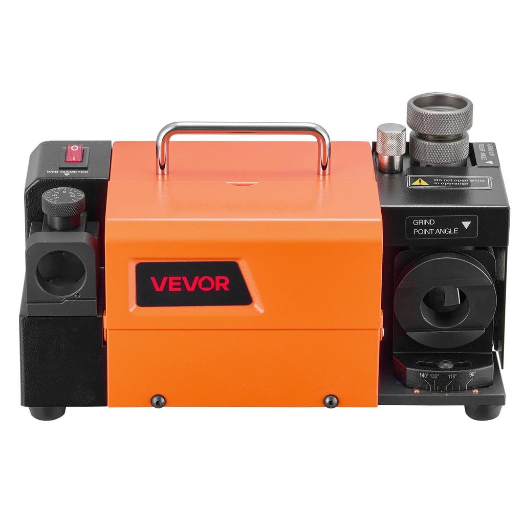 Drill Bits Sharpener MR-13A, 3-15mm Drill Bit Grinder Sharpener with 95°-135° Adjustable Point Angle, 4600RPM High Speed Re-Sharpening Machine with 13