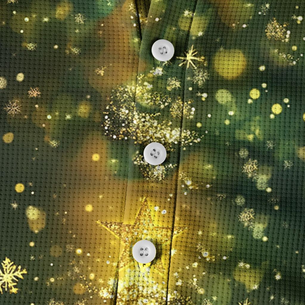 Men's Loose Casual Button Down Collar Long Sleeve Top