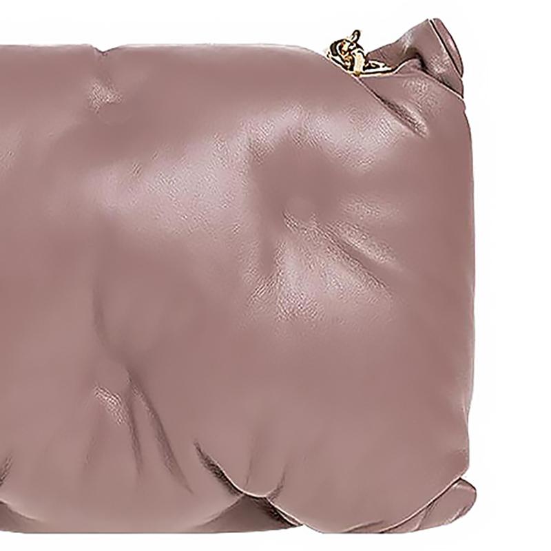 Maison Margiela Logo Kette Schultergurt Umhängetasche Damen Schultertasche Tiefrosa SB3WG0041P4300T5071