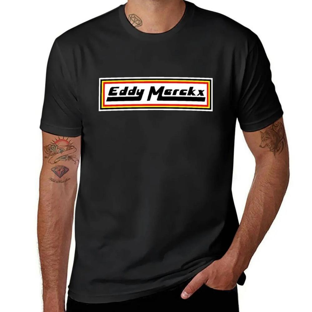 Eddy Merckx Belgium T-Shirt Cute Tops Customs Mens T Shirt Graphic S чёрный