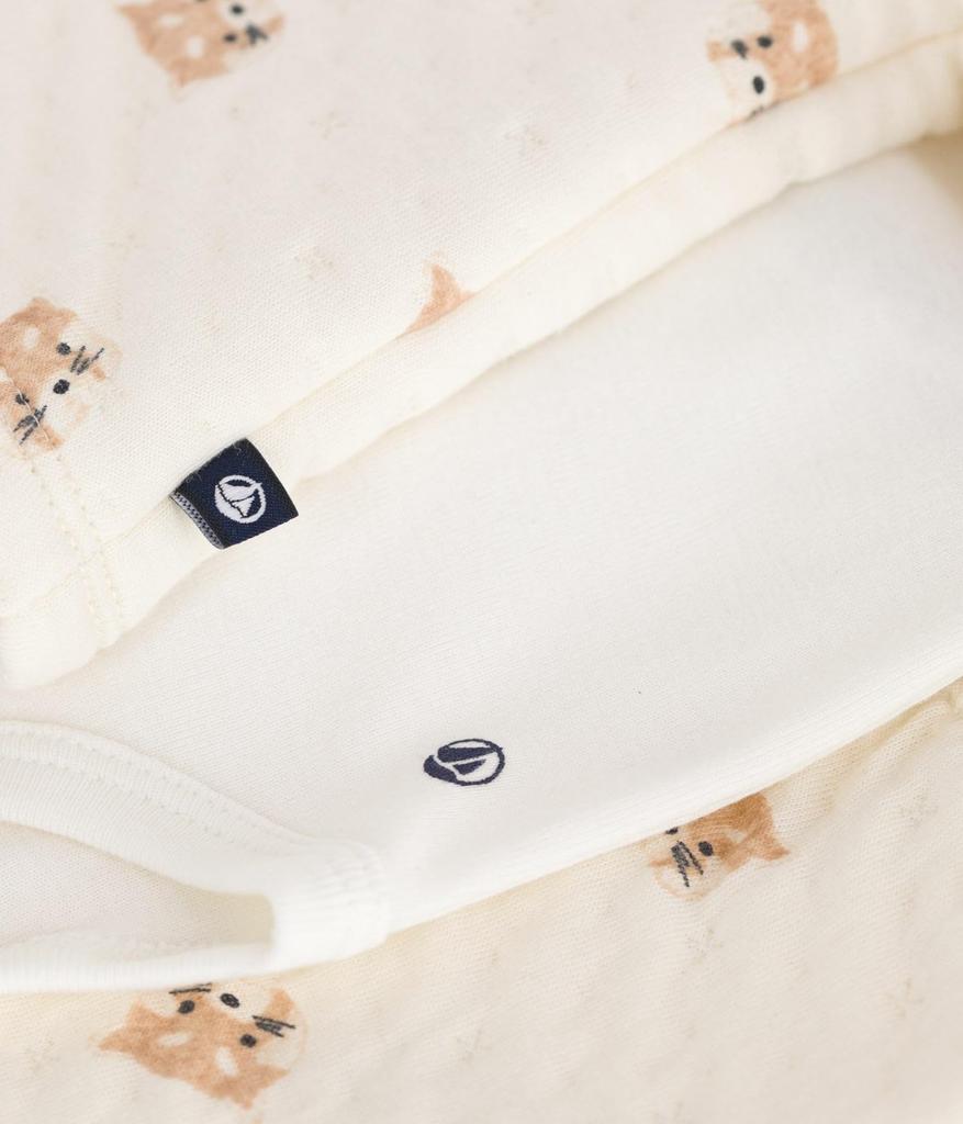 Petit Bateau Baby Set 18 81cm 3-Piece A0EKT, Off-White/Multicolor, Months,