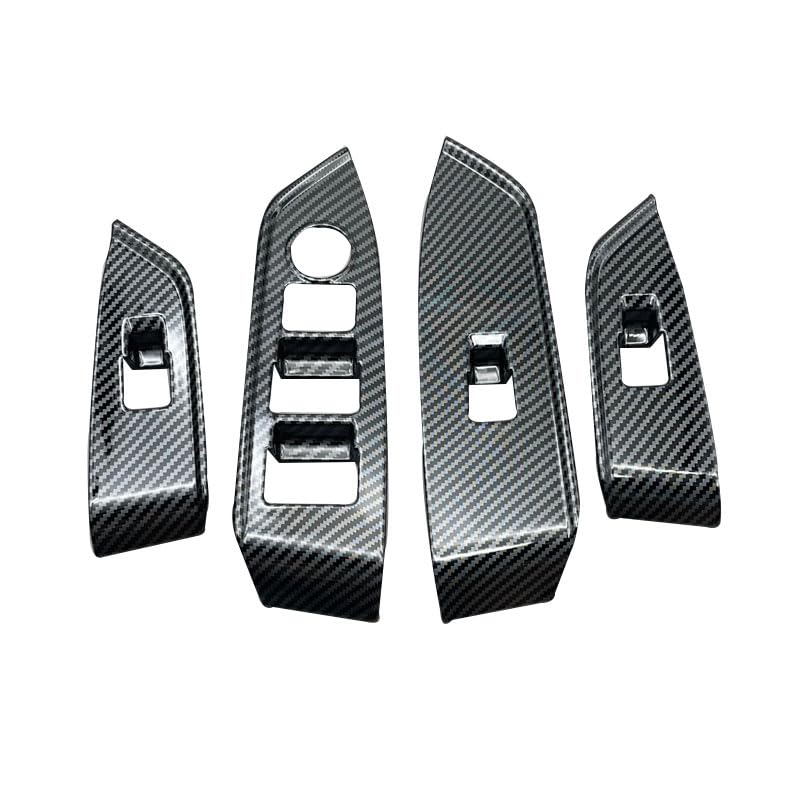 

MEKOMEKO Накладки на переключатели стеклоподъемников для Mazda Дверное окно Дверной переключатель Интерьер ABS 4 Углеволокно Только для водителя CX-8, Кнопки, Панель, Панель, Запчасти,