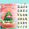 Lebendige Acryl 26-Buchstaben-Alphabet Auto-Hängedekorationen Für Weihnachten Heimgebrauch