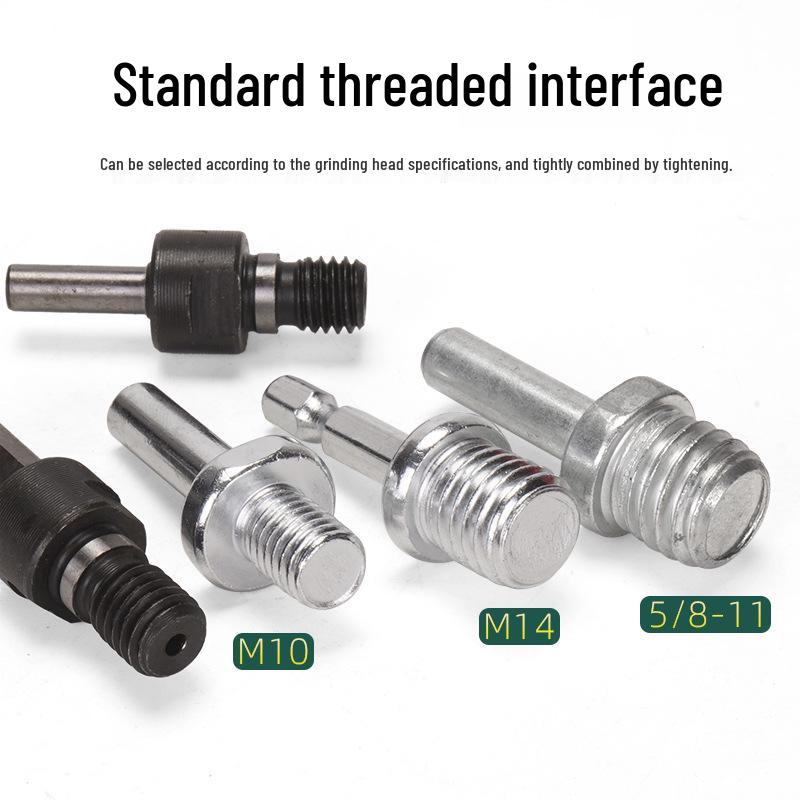 Konverter für elektrische Bohrmaschinen: Winkelschleiferstange mit selbstklebender Scheibe zum Schneiden, Schleifen, Polieren und für Sechskantschrauben