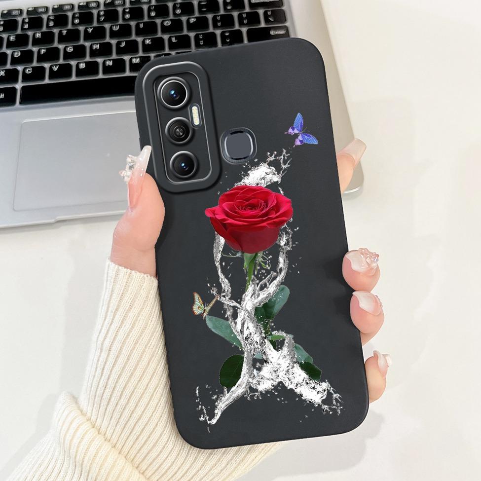 Für Infinix Hot 11 Hülle X662 Silikon Niedlich Mode Schmetterling Liebe Bemaltes Cover Für Infinix Hot 11 2021 Handyhülle X662B X689F