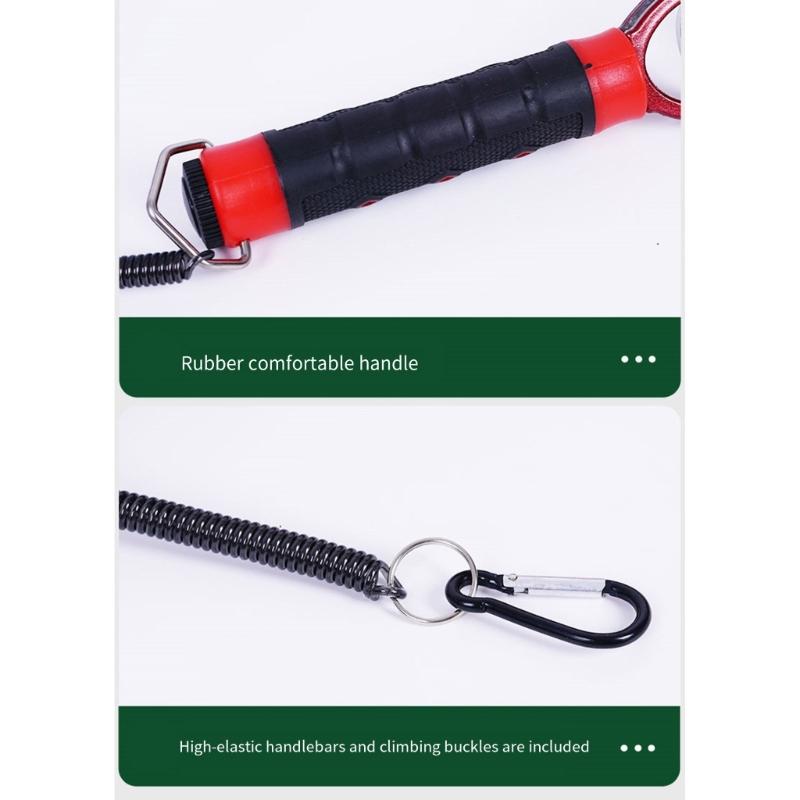 Fishes Control Clamps Grabber Aluminum Alloys Fishes Lip Gripper with Scale Professional Fishes Grabber Easy To Use