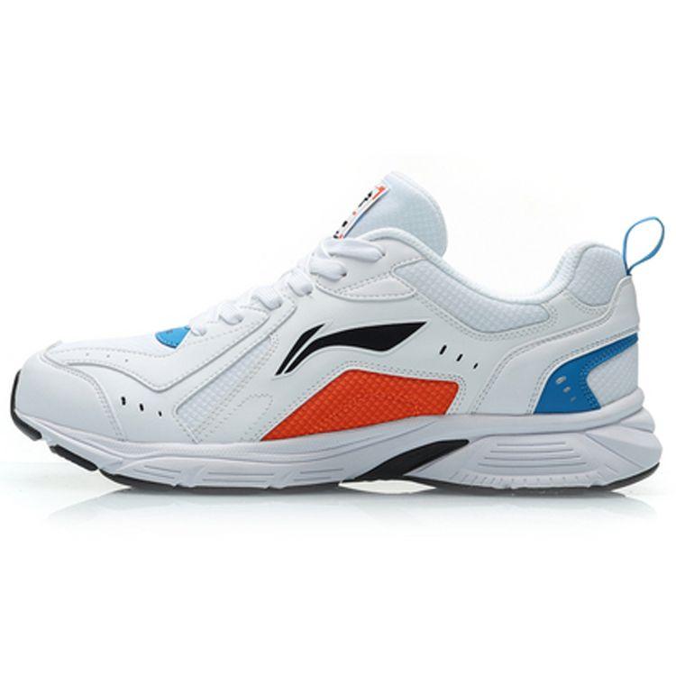 

Li-Ning Удобные нескользящие износостойкие низкие кроссовки для бега мужские кроссовки стандартные-белые ARHP113-5