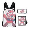 Classic VTuber Pipkin Pippa 3D Print 3pcs/Set pupil School Bags Laptop Daypack Backpack Inclined shoulder bag Pencil Case