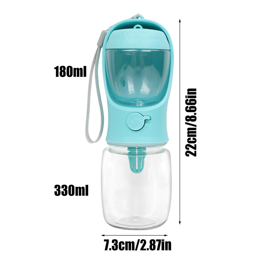 2 In 1 Dog Drinking Cup Dog Walking Water Bottle Multifunction Dog Dry Food Water Dispenser For Walking Camping Home Travelling