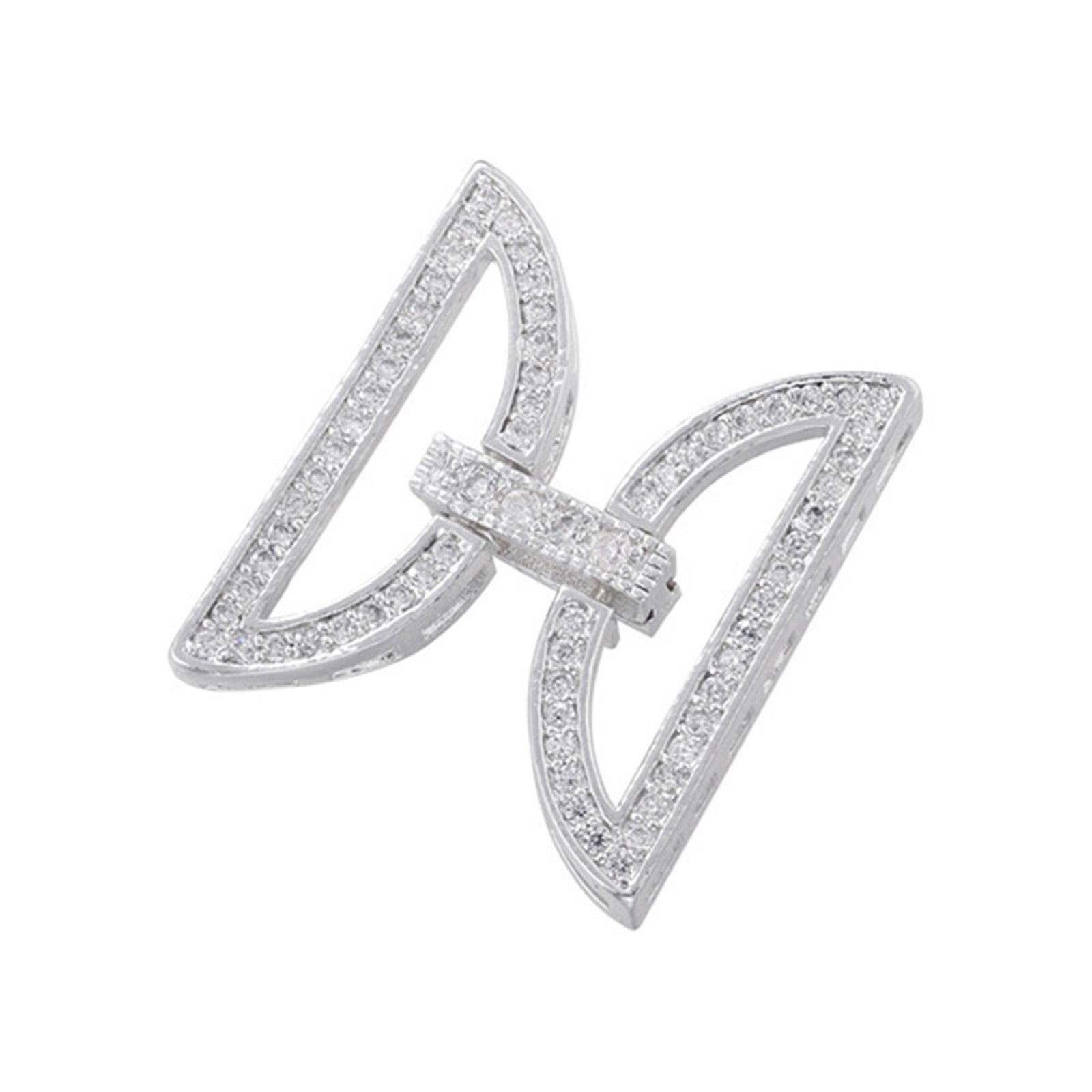 

Набор застежек «сделай сам» из меди с золотым покрытием и цирконием, креативные застежки для изготовления ювелирных изделий, с блестящим цирконом для браслета и ожерелья «сделай сам» 183 белый