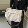 Designer Women's Tote Bag Spacious Nylon Handbag Multiple Pocket Large Capacity Commuting Shoulder Bag Lightweight Shopping