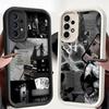 Husă Telefon pentru Samsung Galaxy A16 A56 A15 A12 A13 A34 A51 A73 A35 A36 A71 A72 A23 A53 A54 A26 A32 Model Fluture Negru