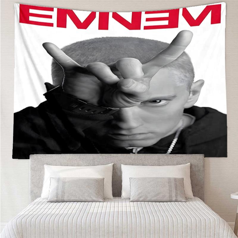 Eminem Tapestry for Bedroom Aesthetic Classroom Tapestries Wall Hanging for Living Room Dorm Office,Ideal Creative Gift