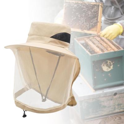 Imker Bucket Hat für Erwachsene Tragbarer Sonnenhut Gesichtsschutz Wandern Gartenarbeit Outdoor Angeln