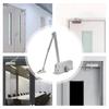 40-60KG Closing Automatic Door Closer Hydraulic Adjustable Speed Positioning Door Stop Protective Door Holder Hardware