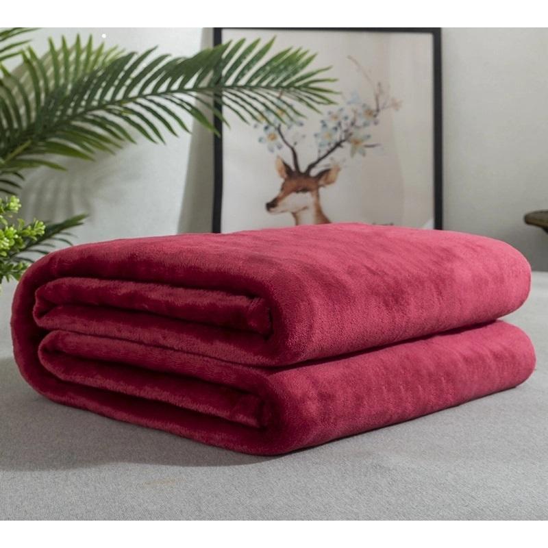 Flannel Blanket Summer Air Conditioning Throw Soft Fleece Office Nap Blanket Single Layer Double Sided Plush All Season Blanket