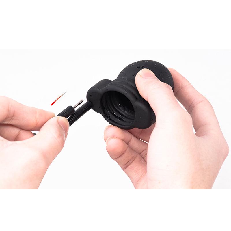 Multi-Frequency Silicone Anal Plug with Stepless Speed Control for G-Spot Stimulation and SM Play.