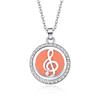 In-Stock Aromatherapy Hollow Diamond Pendant Necklace