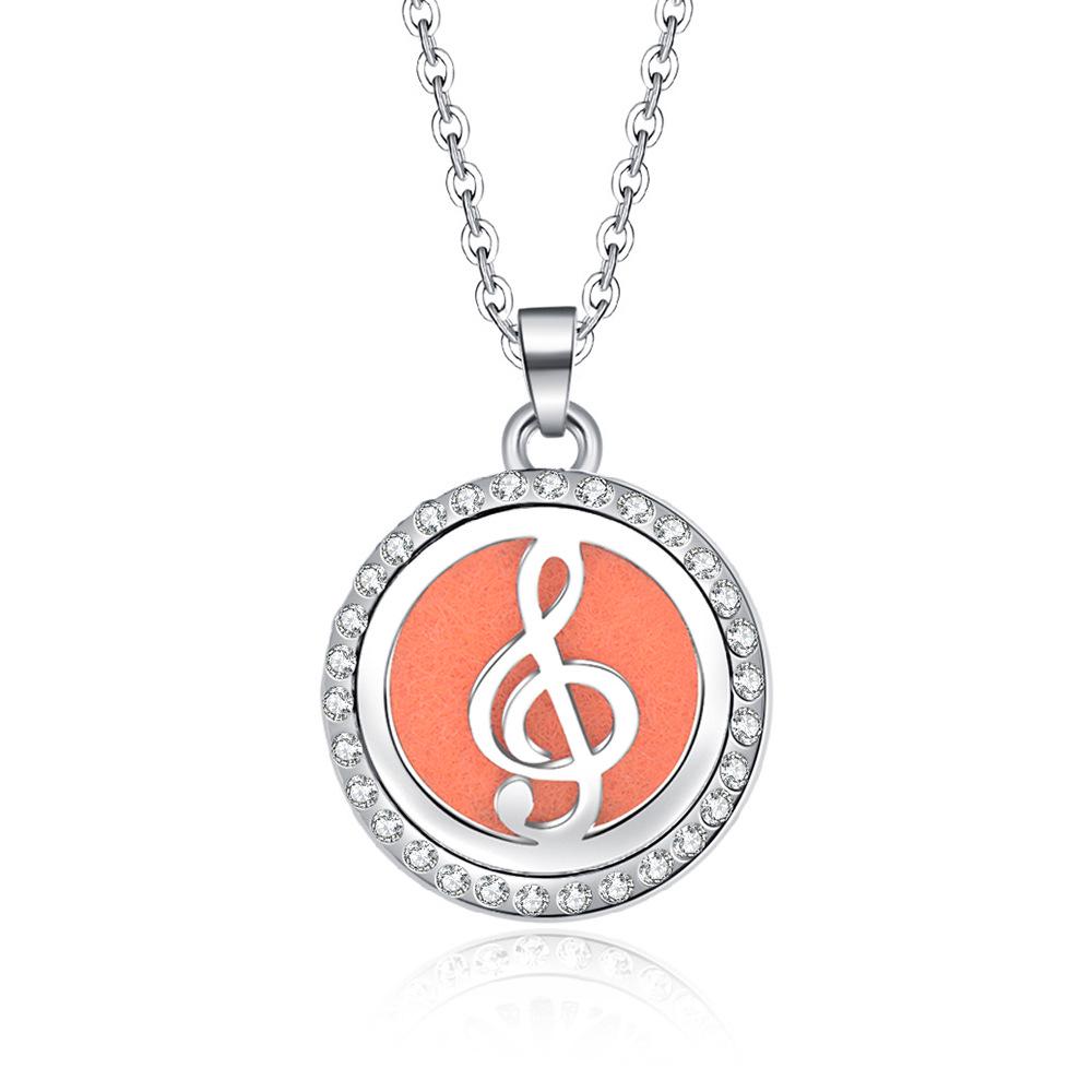 In-Stock Aromatherapy Hollow Diamond Pendant Necklace