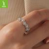 Small Fresh Daisy Moissanite Ring Women'S S925 Sterling Silver Small Flower Splicing Ring Jewelry