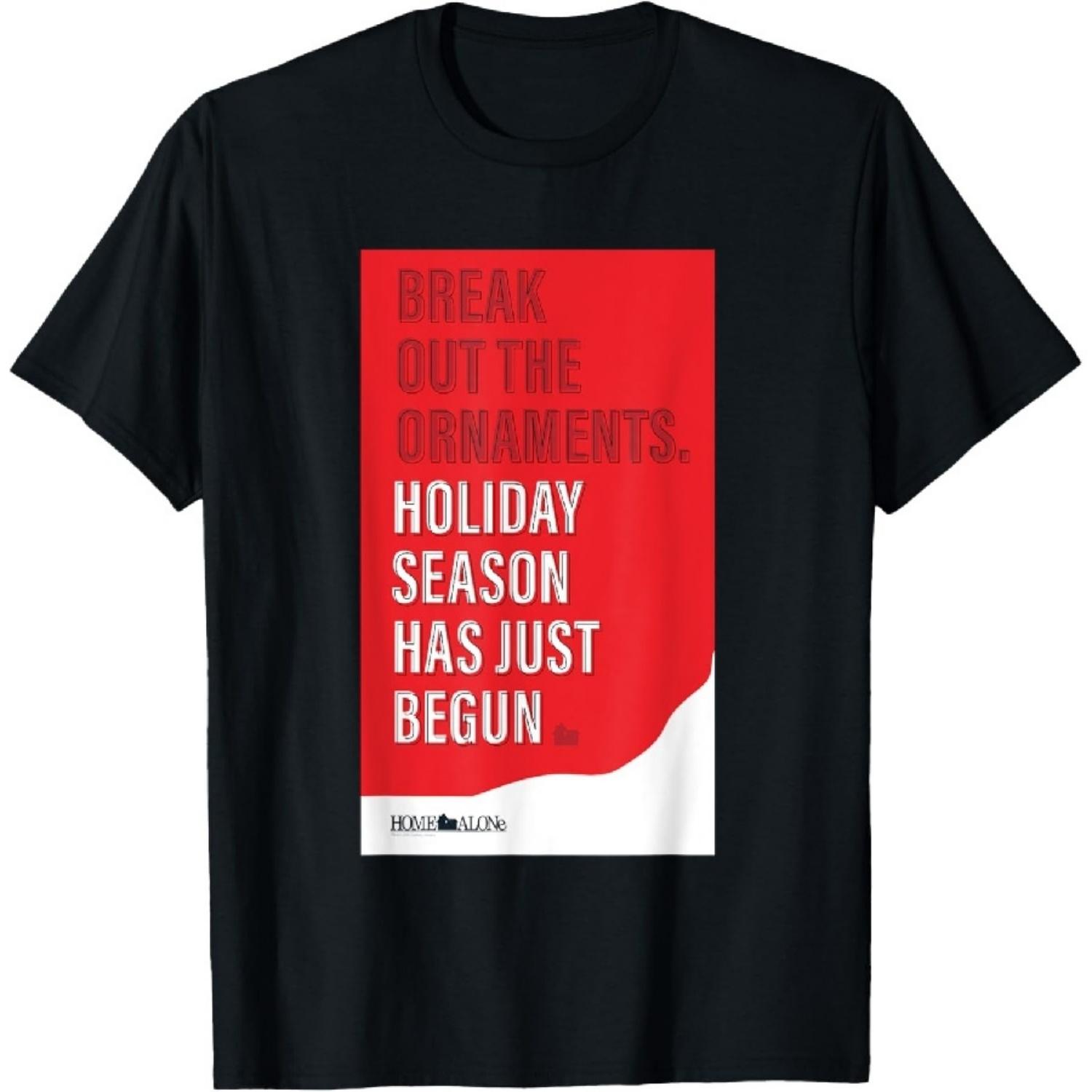 Home Alone Break Out the Ornaments Holiday Season Has Begun T-Shirt XXXXXL разноцветный