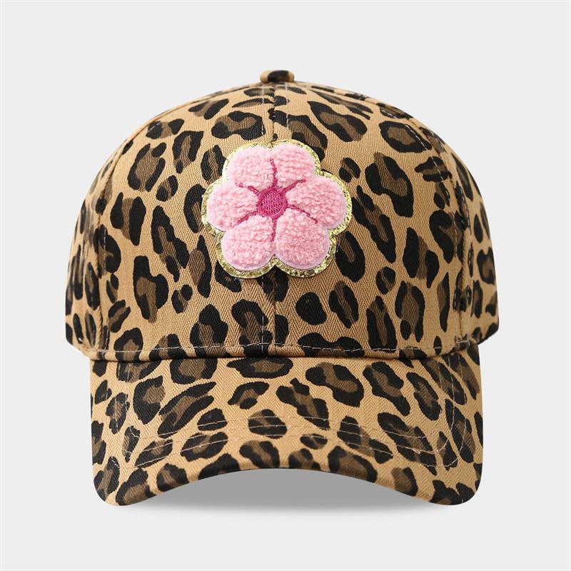 Leopard Print Baseball Caps Unisex Embroidery Spring Autumn Retro Outdoor Sunscreen Hat Adjustable Casual Lovers Fashion Hats