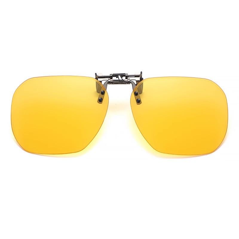 Polarized Sunglasses Clip for Men With Myopia Driving Fishing Sun Glasses Color Changing UV Resistant Night Vision Goggles