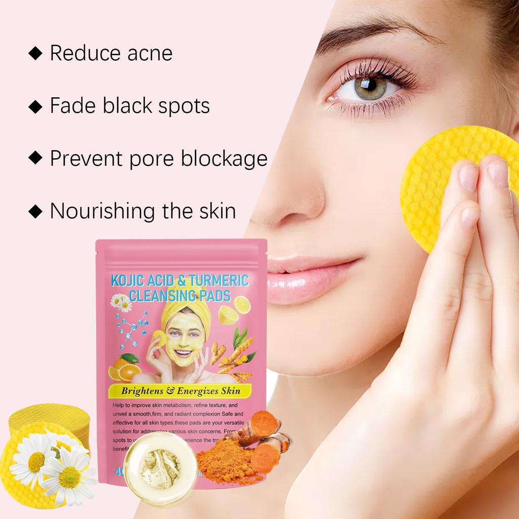 Turmeric Tricarboxylic Acid Cleansing Pad Cleansing Gentle Daily Skin Care Moisturizing Skin