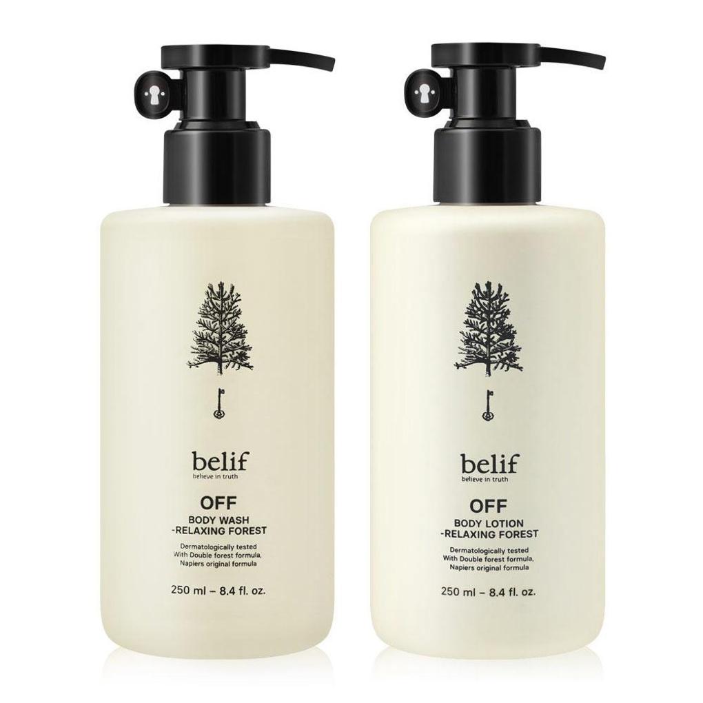 belif Off Relaxing Forest Body Care 2-piece set (body wash + lotion)
