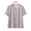 Yalu Women's Cotton Summer Top for Middle-Aged & Elderly