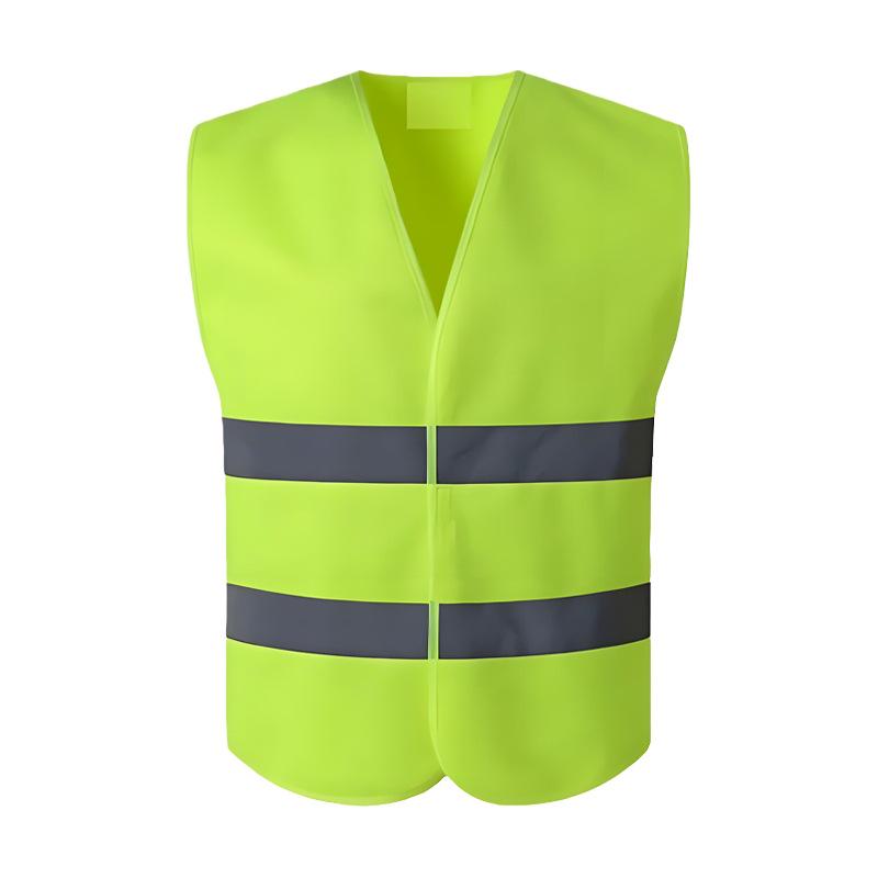 Multi-Pocket Reflective Safety Vest for Construction, Sanitation, and Traffic Workwear - Customizable.