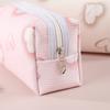 Pencil Case Love Print Lipstick Case Organizer Kawaii Cosmetic Bag For Students Everyday Use Travel