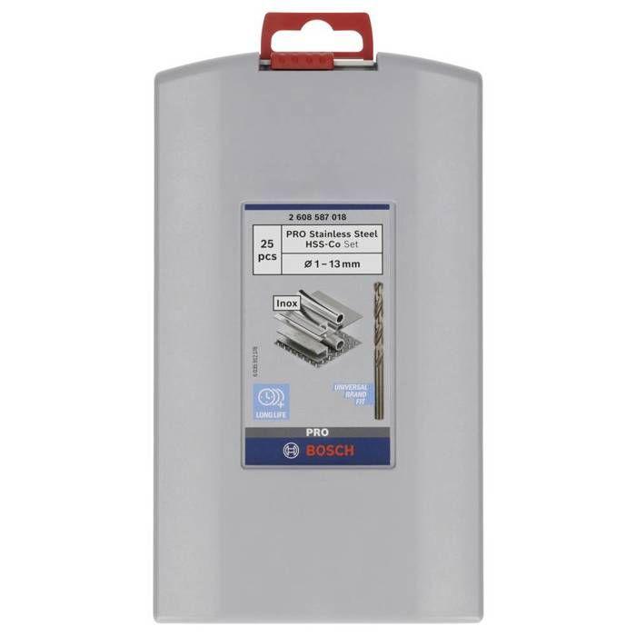 Sett med ProBox HSS-Co bor, 1-13mm, 135°, 25 - BOSCH