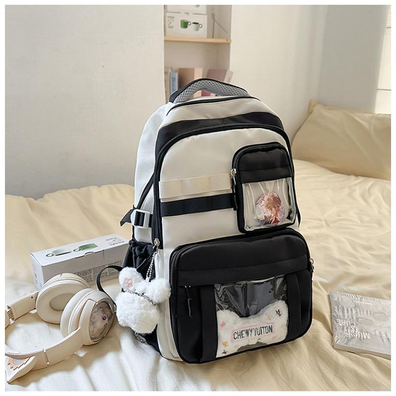 The new schoolbag is high-value, fresh and sweet, and a lightweight and large-capacity backpack for junior high school students.