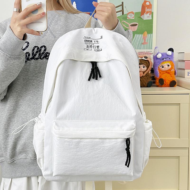 Schoolbag Japanese Ins Simple School Bag Women's Daily Versatile Backpack Middle School College Student Small Fresh Commuter Backpack