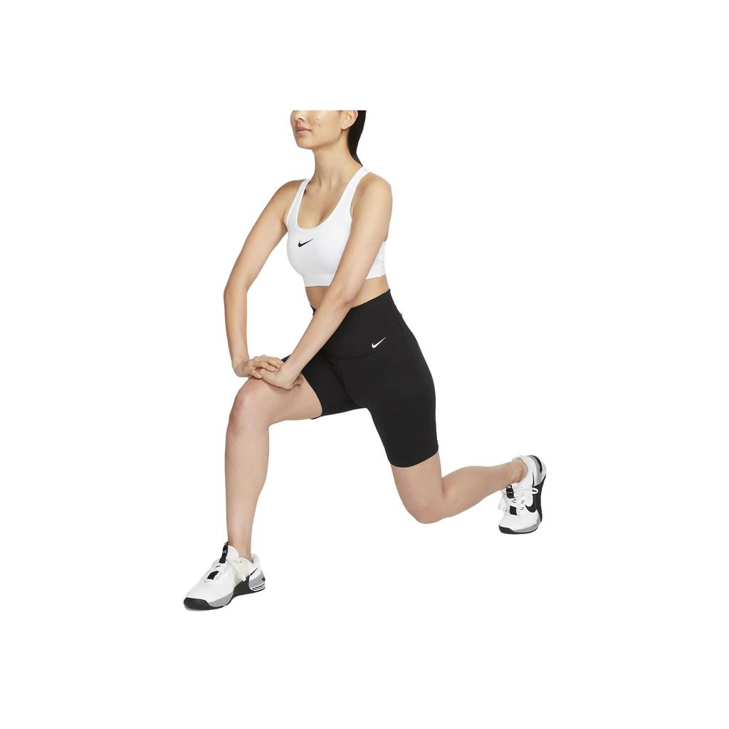 Nike Solid Color Crew Neck Sleeveless Crop Sports Bra Women Sports Bra White DX6822-100