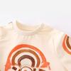 Children's Cartoon Cotton Long Sleeve Sweatshirt - Autumn Wear for Boys, Round Neck, Casual.