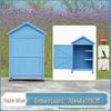 Outdoor Wooden Storage Shed: Anti-corrosion, Waterproof, Sun-Protected Cabinet for Garden, Courtyard, and Balcony.