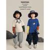 Youyou Boys' Trendy Faux Two-Piece T-Shirt & Jeans Set