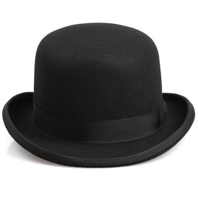 Cappello autunnale e invernale temperamento versatile cappello bombetta da uomo e da donna circonferenza testa grande cappello di feltro jazz
