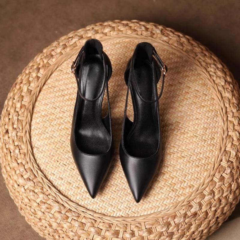 Summer New Sexy European and American Women's Hollow High Heels Stiletto  Pointed High-heeled Sandals