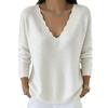 2026 V-Neck Loose Knit Sweater: European & American Style, Autumn/Winter, Solid Color, Casual Fashion Knitwear